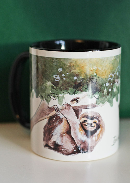 Kaffeetasse Faultier Pause