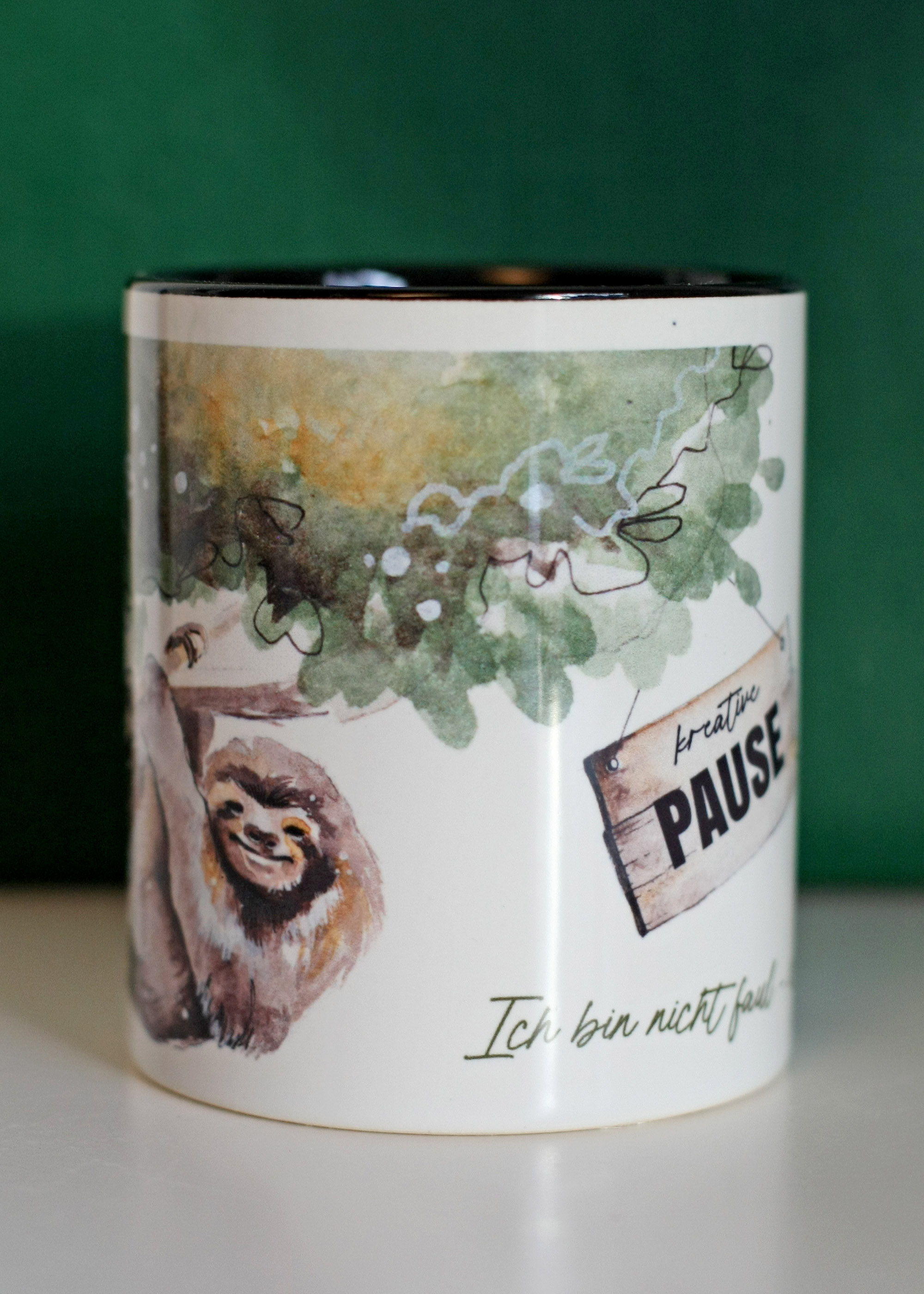 Kaffeetasse Faultier Pause