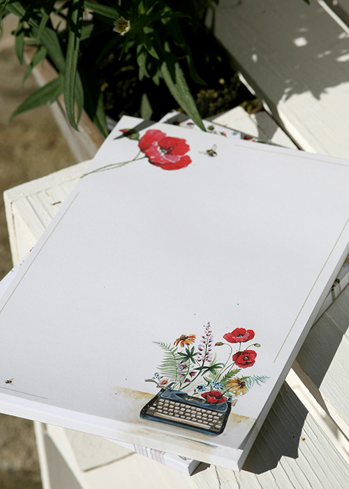 Notizblock Schreibmaschine A5/ 50 Blatt