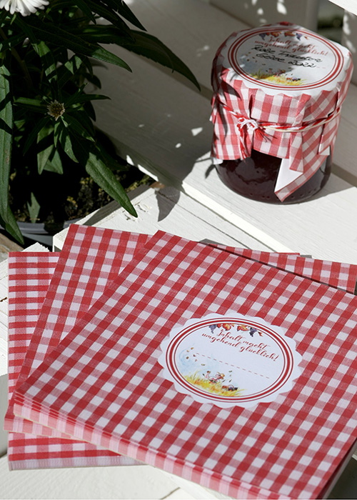 Etikettenblock 50 Blatt Rot