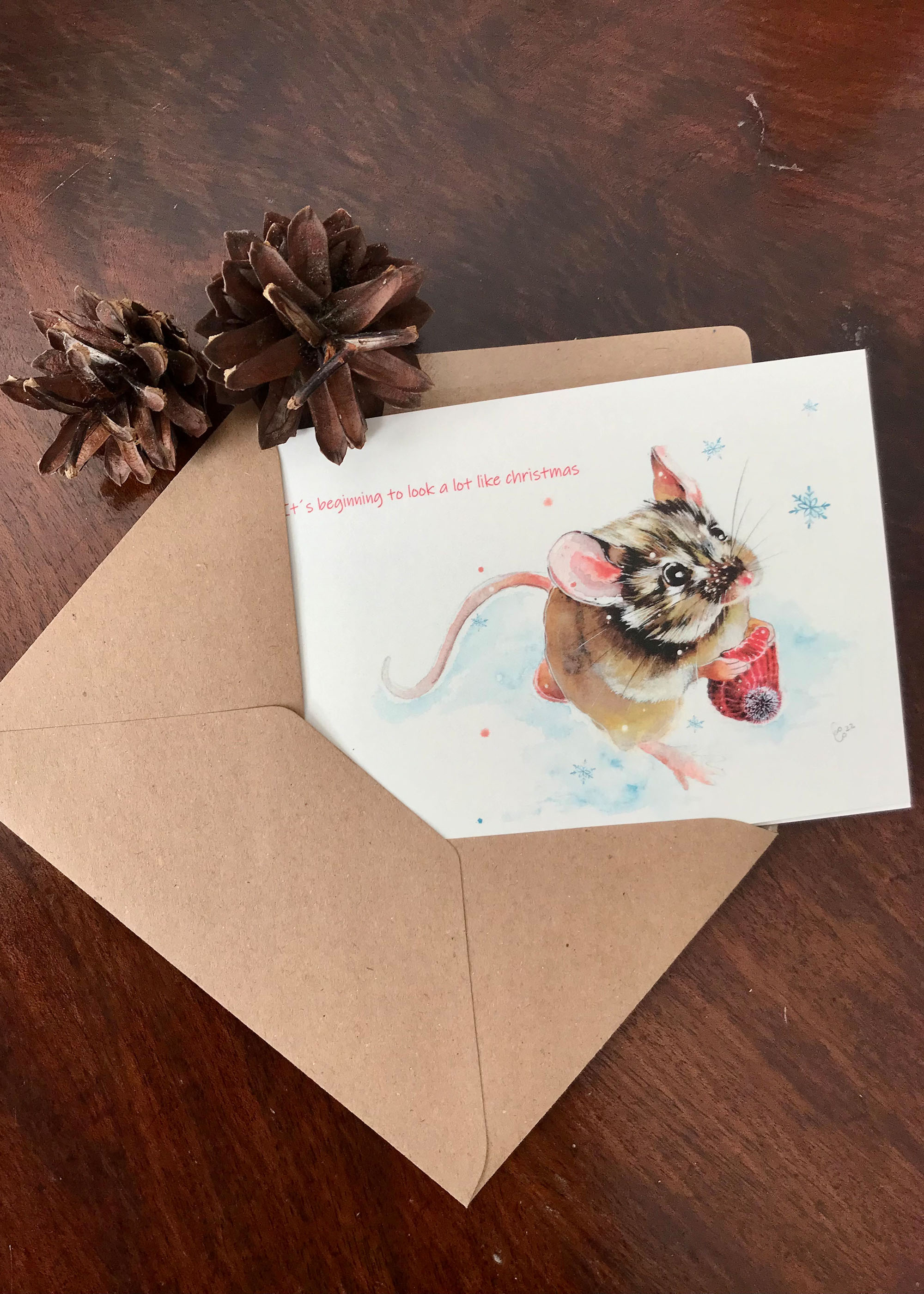 Weihnachtskarte 5-er Pack Willi Wintermaus