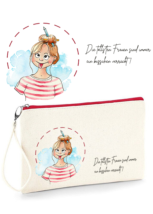 Pouch, Kleine Tasche, 26x17cm