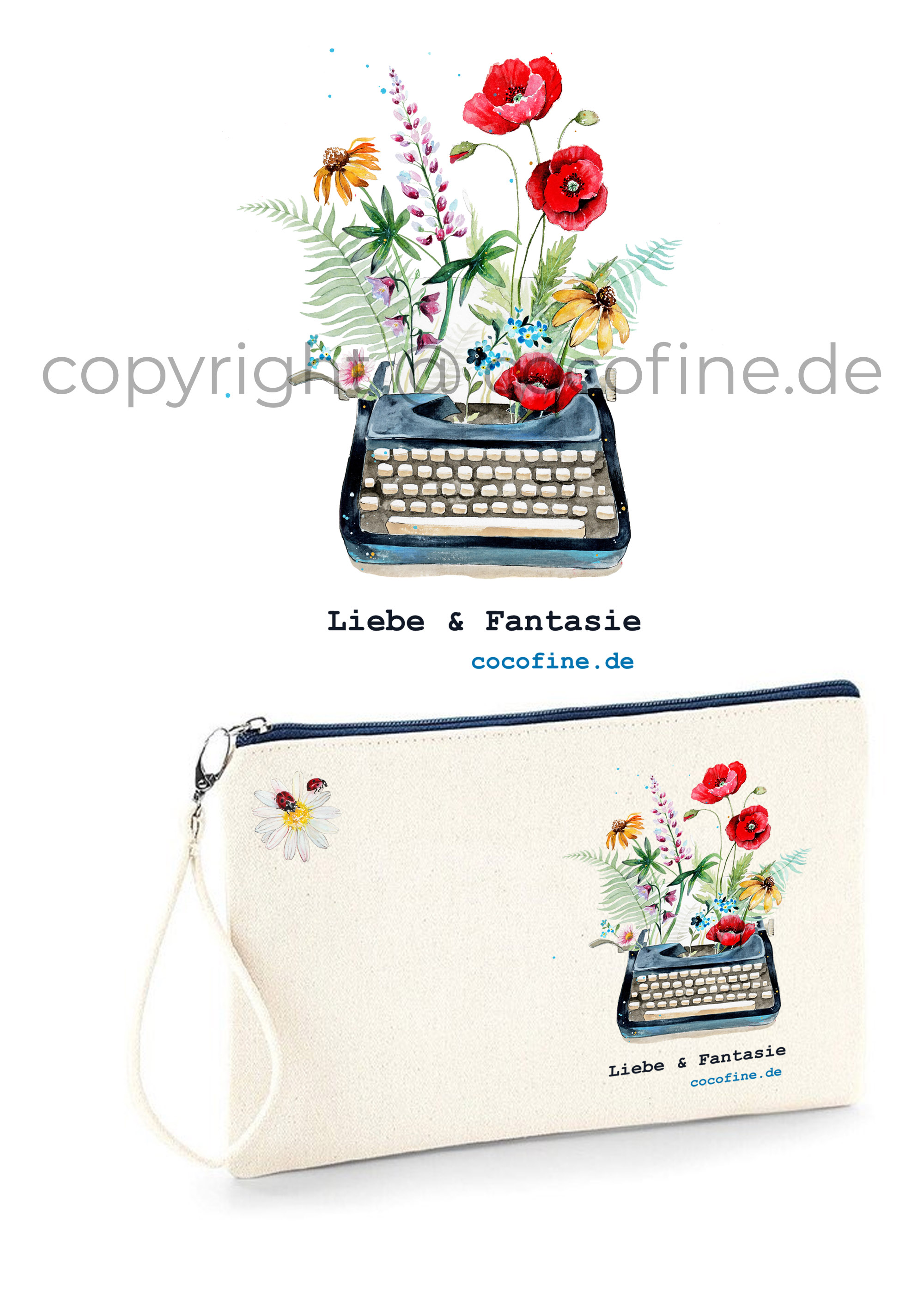 Pouch, Kleine Tasche, 26x17cm