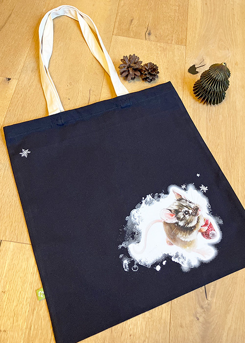 Beutel Biobaumwolle Maus